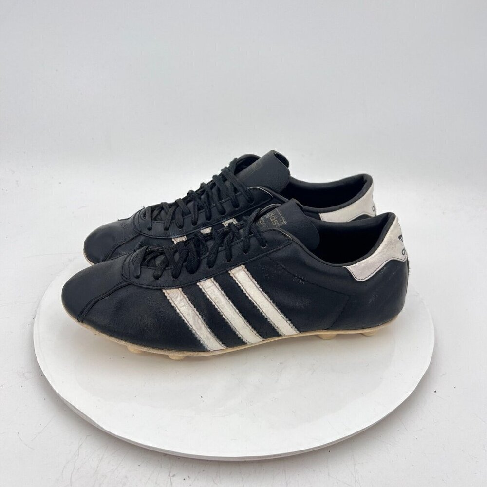 Vintage Adidas Brasil Men's Sz 6.5 Black Football Shoe Made in France